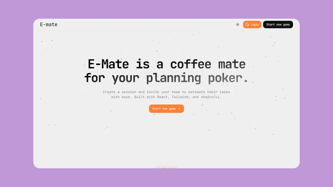 screenshot of E-Mate in light theme