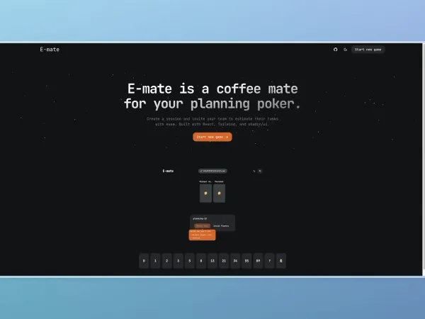 screenshot of E-Mate