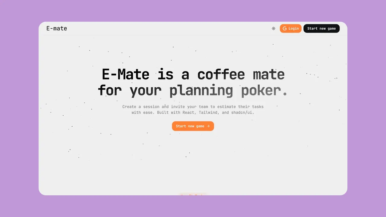 screenshot of E-Mate in light theme