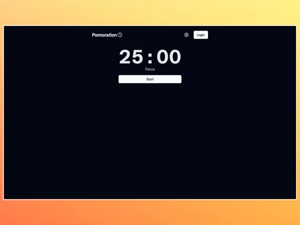 screenshot of Pomoration